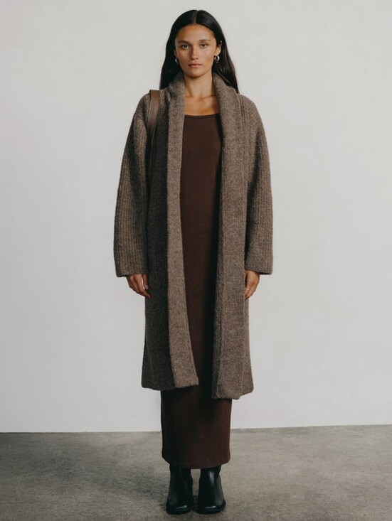 OZMA Sweaters - OZMA - Sloan Duster, Alpaca Blend, Barc